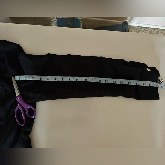 CAMELLIA Black Corduroy long Sleeve Shirt Button/Snap up Women’s Medium Juniors - Picture 8 of 10